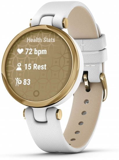 Garmin LILY Classic, Italian Leather, Gold/White