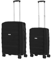 CARRY ON Sada kufrov Porter Black 2-set S+L