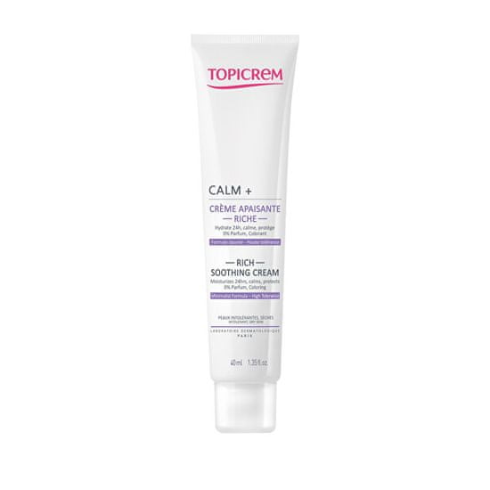 Topicrem Výživný a upokojujúci pleťový krém CALM + (Rich Soothing Cream) 40 ml