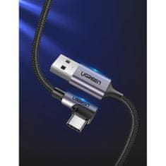 Ugreen kábel USB / USB-C 3A 1m, čierny/sivý