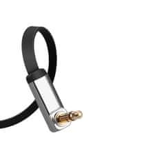 Ugreen Flat audio kábel 3,5mm mini jack 1m, strieborný