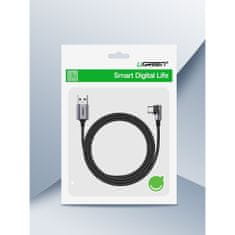 Ugreen kábel USB / USB-C 3A 1m, čierny/sivý