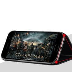 IZMAEL Puzdro Clear View pre Motorola Moto G9 Play/Moto E7 Plus - Čierna KP8828