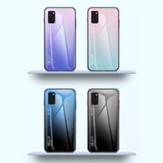 IZMAEL Puzdro Gradient Glass pre Samsung Galaxy A41 - Čierna/Červená KP10481