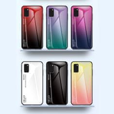 IZMAEL Puzdro Gradient Glass pre Samsung Galaxy A41 - Čierna/Červená KP10481