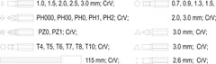 Vorel Račňový skrutkovač s drobnými nástavcami sada 31 ks