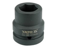 YATO  Nástavec 1" rázový šesťhranný 27 mm CrMo