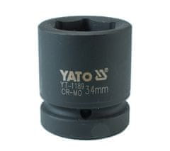 YATO  Nástavec 1" rázový šesťhranný 34 mm CrMo