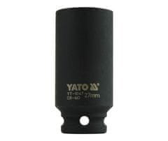 YATO  Nástavec 1/2" rázový šesťhranný hlboký 27 mm CrMo