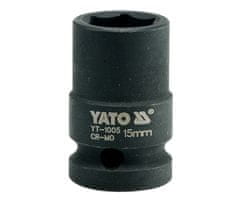 YATO  Nástavec 1/2" rázový šesťhranný 15 mm CrMo