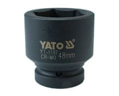 YATO Nadstavec 1" rázový šesťhranný 48 mm CrMo