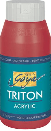 KREUL Akrylová farba "TRITON SOLO GOYA", karmínová, 750 ml