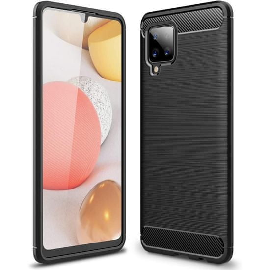 IZMAEL Carbon Shield TPU puzdro pre Samsung Galaxy A42 5G - Modrá KP9509