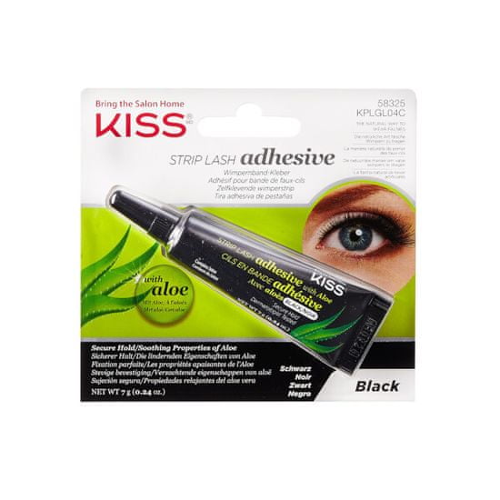 KISS Lepidlo na riasy čierne Strip Lash Adhesive with Aloe Black 7 g