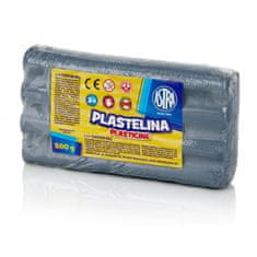 Astra Plastelína 500g Metalická Strieborná, 303117015