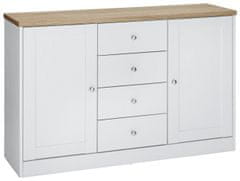 Danish Style Komoda Hektor, 120 cm, biela