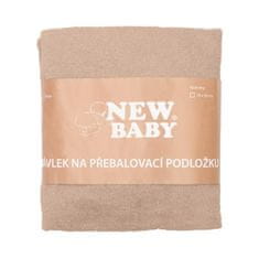 NEW BABY Návlek na prebaľovaciu podložku 50x70 béžový