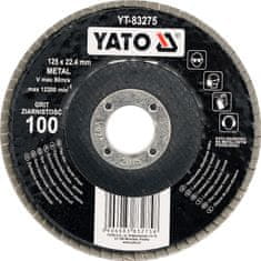 YATO  Kotúč lamelový brúsny na kov 125x22,4mm P40