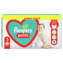 Pampers Plienkové Nohavičky Pants Veľkosť 3, 62 ks, 6kg-11kg