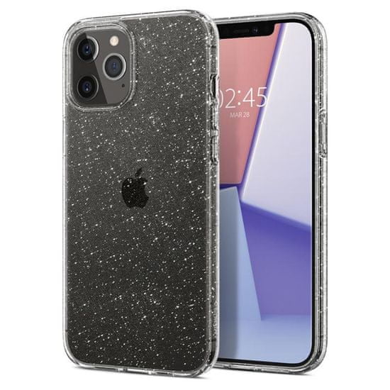 Spigen Ochranný kryt Liquid Crystal Glitter pre Apple iPhone 12 Pro Max (6,7") ACS01614, transparentný