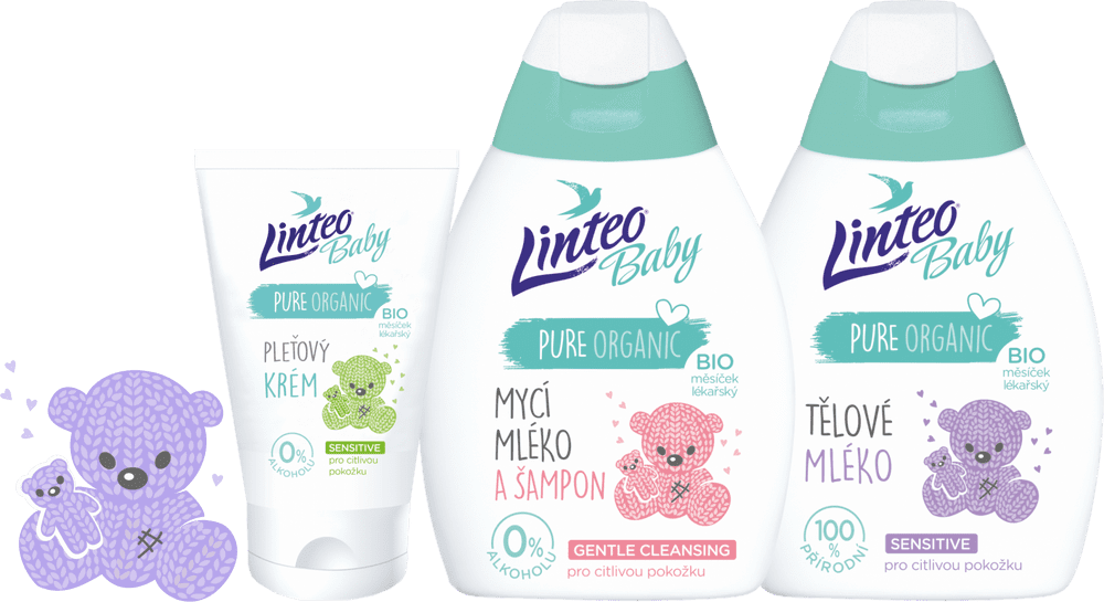 LINTEO Baby BIO Dojčenský set starostlivosti o pokožku