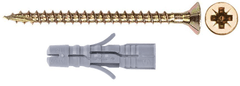 Strend Pro Vrut a hmoždinka Strend Pro PACK ZH 4x50/6x30, PZ, Zn do tvrdého materiálu, univerzálna, bal. 30 ks