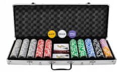 Sada na Poker v kufríku - 500 žetónov