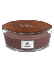 Woodwick Vonná sviečka loď Stone Washed Suede 453,6 g