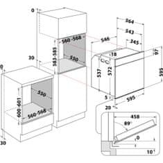 Whirlpool vstavaná teplovzdušná rúra AKZ9 6230 IX + záruka 5 rokov na motor ventilátora