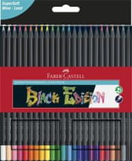 Faber-Castell Pastelky "Black Edition", 24 rôznych farieb, trojhranné