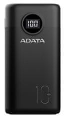 A-Data Adata Powerbank 10 000 mAh AP10000QCD-DGT-CBK, čierna