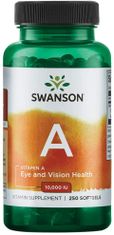 Swanson Vitamín A, 10000 IU, 250 softgels