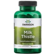 Swanson Milk Thistle (Pestrec), 500 mg, 100 kapsúl