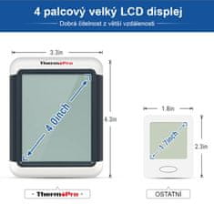 ThermoPro Digitálny teplomer s meraním vlhkosti TP - 55