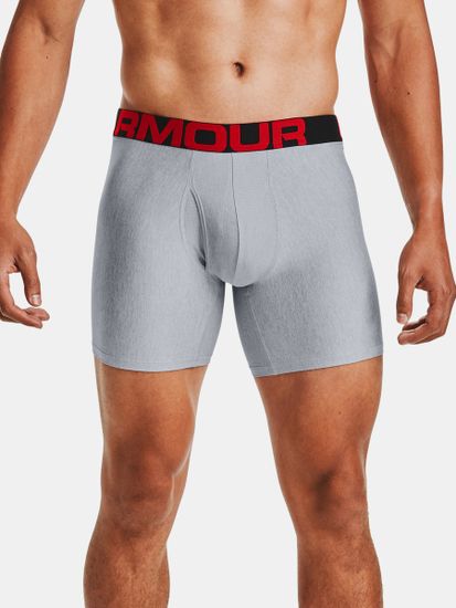 Under Armour Boxerky UA Tech 6in 2 Pack-GRY