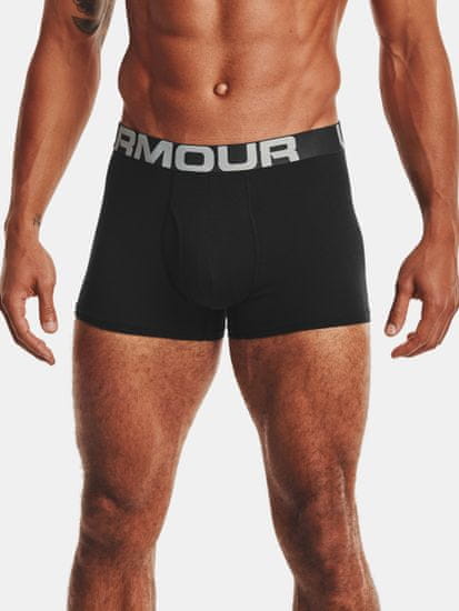 Under Armour Boxerky UA Charged Cotton 3in 3 Pack-BLK