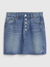 Gap Sukne high rise distressed denim skirt 26