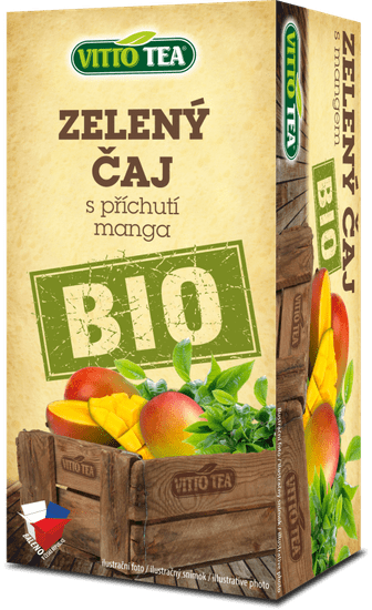 Vitto Tea ZELENÝ ČAJ MANGO 30g Vitto Tea BIO Vitto Tea