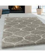 Ayyildiz Kusový koberec Salsa Shaggy 3201 beige 60x110