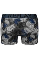 Replay Boxerky Boxer Style 7 T/C Foliage 2Pcs Box - Dark Blue/Black M