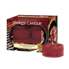 Yankee Candle Sviečky čajové , Jablká pečené na ohni, 12 ks