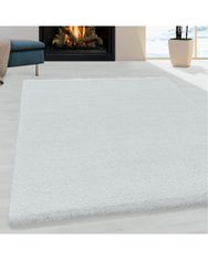 Ayyildiz AKCIA: 80x150 cm Kusový koberec Fluffy Shaggy 3500 white 80x150