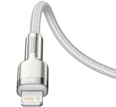 BASEUS Cafule Series nabíjací / dátový kábel USB-C na Lightning PD 20 W 2 m CATLJK-B02, biela