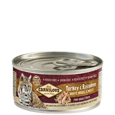 Carnilove Turkey & Reindeer for Adult Cats 12 x 100 g