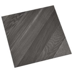 Vidaxl Samolepiace podlahové dosky 20 ks PVC 1,86 m2 sivé pruhy