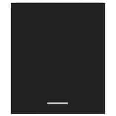 Vidaxl Závesná skrinka, čierna 50x31x60 cm, drevotrieska