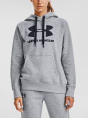 Under Armour Mikina Rival Fleece Logo Hoodie-GRY S