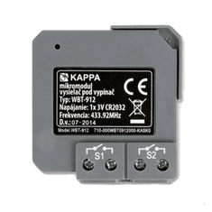 KAPPA systémy WBT-912 Mikromodul / 2-kanálový vysielač pod vypínač