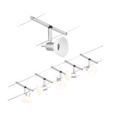 Paulmann Paulmann Lankový systém SHeeLM matný chróm 5 spotov bez zdroja svetla max. 10W GU5,3 DC 60VA 944.48 94448