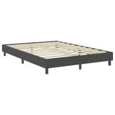 Vidaxl Posteľ boxspring tmavošedá látková 180x200 cm